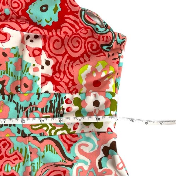 Jude Connally Multicolor Medallion Abstract Print Sleeveless Shift Dress Large - Picture 7 of 8